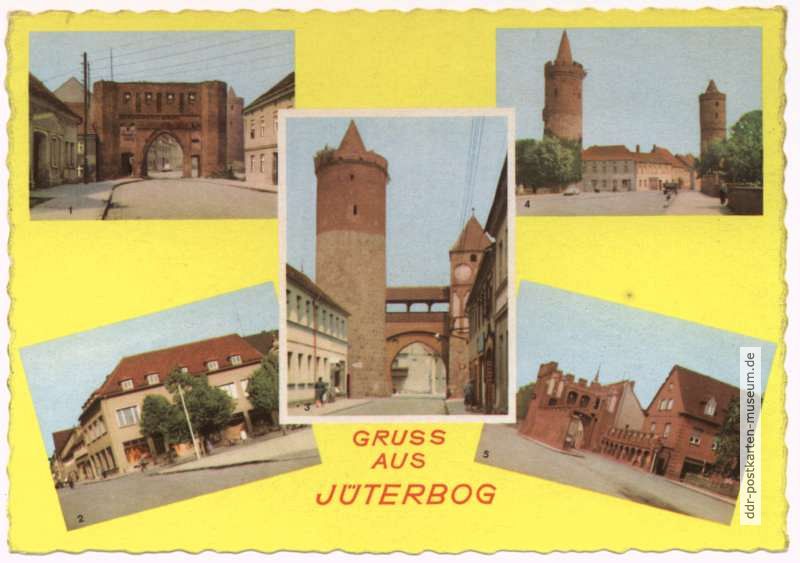 Neumarkttor, Konsum-Kaufhaus, Zinnaer Tor, Wehrtürme, Dammtor - 1963