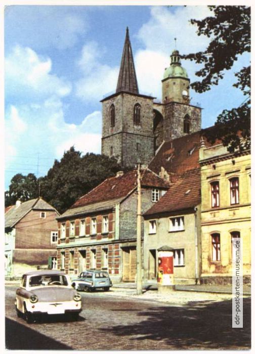 Leninstraße mit Blick zur St. Nicolai-Kirche - 1974