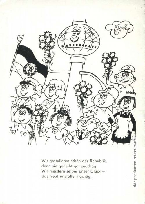 Erich Schmitt "Wir gratulieren schön der Republik" - 1979