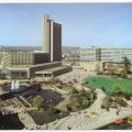 Stadtzentrum mit Stadthalle und Interhotel "Kongress" - 1981