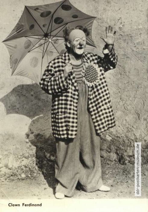 Karte 2786 von 1967 - Jiri Vrstala als "Clown Ferdinand"