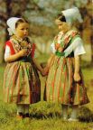Sorbische Kinder in Hoyerswerdaer Tracht - 1983