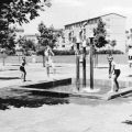 Hoyerswerda, Spielplatz im I. Wohnkomplex - 1967