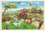 Kindergrußkarte, Der Hühnerschreck - 1988