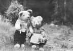 Karte G 5073 Teddy und Frau kehren von der Ernte heim - 1956