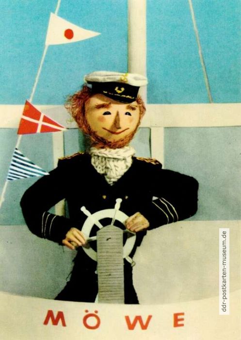 Aus Kartenserie "Eine Seefahrt ist lustig", Steuermann - 1968