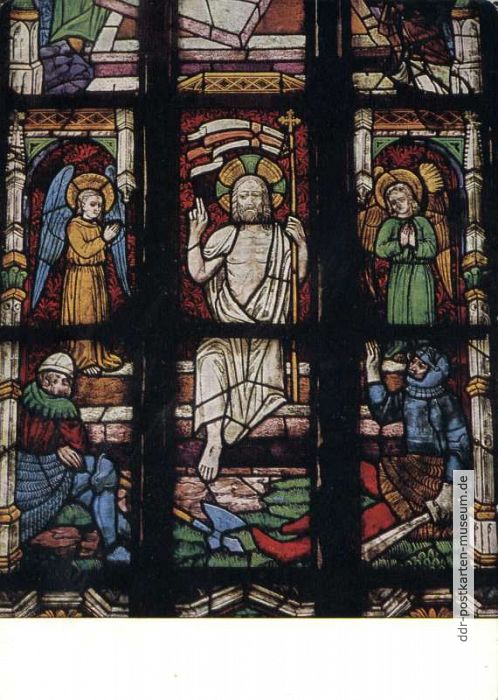 Buntfenster um 1400 im Havelberger Dom - 1988