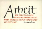 Spruchkarte mit Zitat von Hermann Bettel - 1959