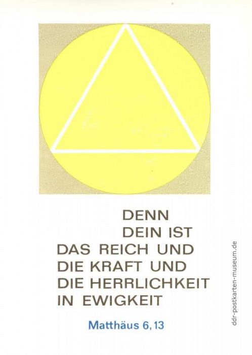 Spruchkarte mit Zitat Matthäus - 1988