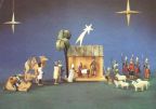 Weihnachtskarte mit Schnitzerei - 1989
