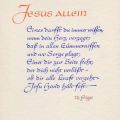 Spruchkarte mit Gedicht von Theodor Flügge - 1981