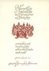 Neujahrskarte mit Zitat von Johannes Zwick - 1960