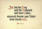 Spruchkarte mit Zitat Johannes - 1946
