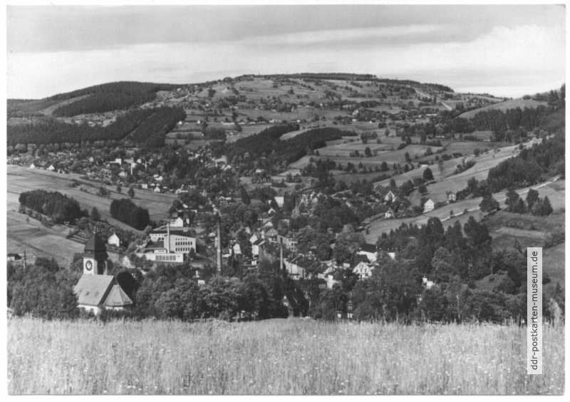 Blick über Klingenthal zum Aschberg - 1968