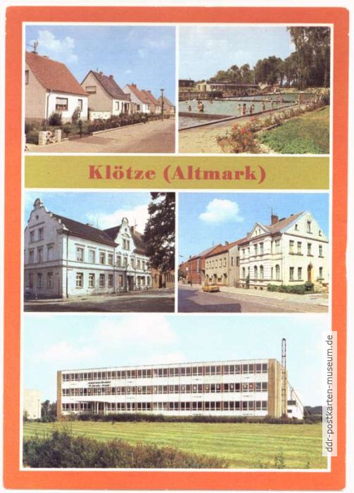 Feldstraße, Waldbad, Rathaus, Bahnhofstraße, POS "Dr. Salvador Allende" - 1984