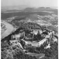 Blick auf die Festung Königstein aus etwa 600 m Flughöhe - 1973