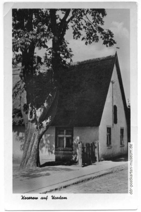 Ältestes Haus in Koserow auf Usedom - 1956