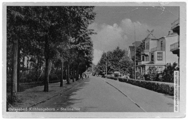 Ostseebad Kühlungsborn, Stalinallee - 1952