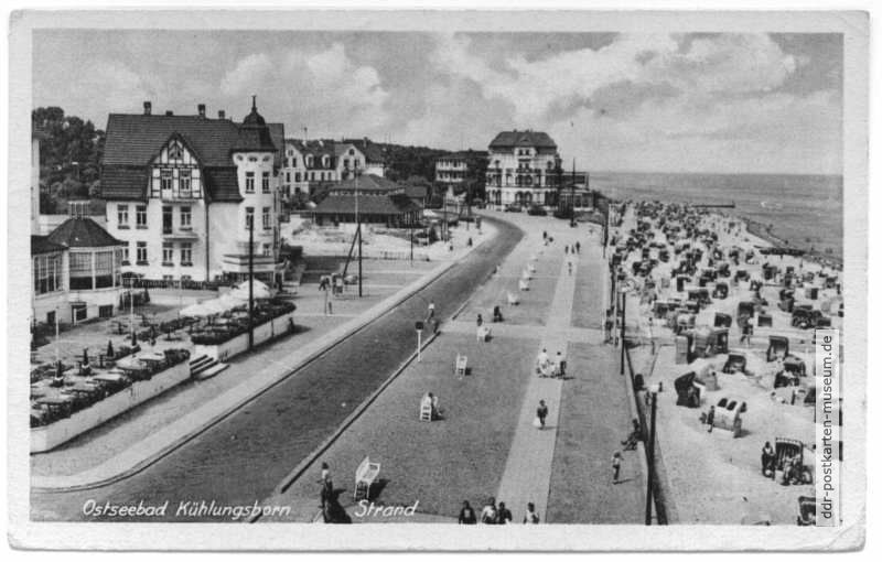 Strand und Strandpromenade - 1952