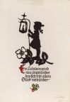 Scherenschnitt "Ein Lichtlein wird neu angezündet" - 1981