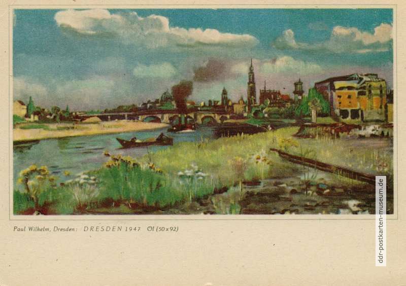 Ölbild "Dresden 1947" von Paul Wilhelm - 1948