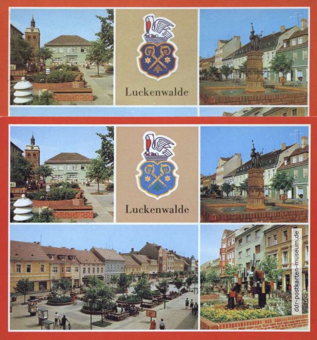Optisch verbessertes Wappen von Dunkelblau in Hellblau - 1983/1985