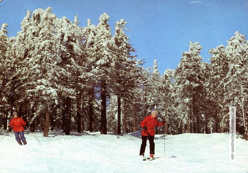 Skilaufen im Osterzgebirge - 1983