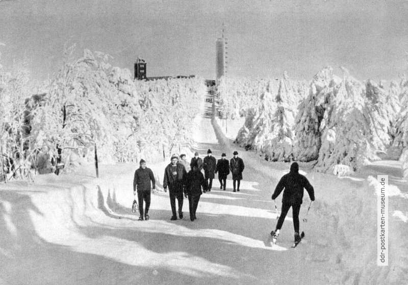 Winter auf dem Fichtelberg - 1971