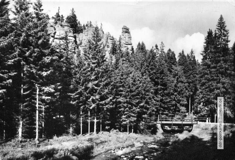 Teufelssteine im Steinbachtal bei Johanngeorgenstadt - 1959