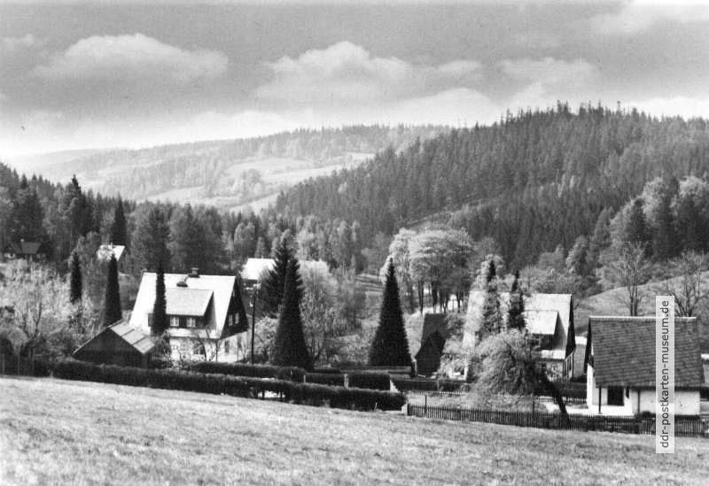 Blick auf Falkenhain im Erzgebirge - 1976