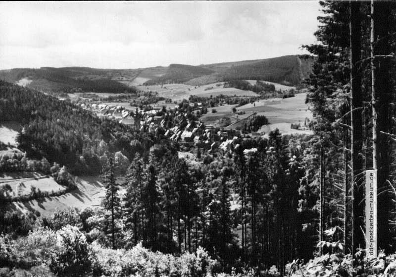 Blick auf Geising im Osterzgebirge - 1967