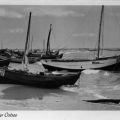 Gruß von der Ostsee, Fischerboote am Strand von Koserow - 1955