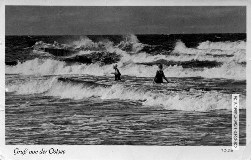Gruß von der Ostsee, Badefreuden - 1955