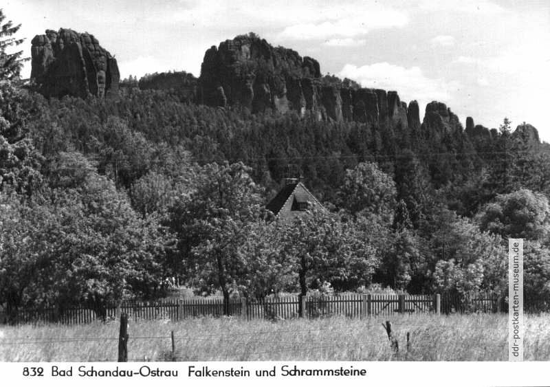 Falkenstein und Schrammsteine bei Bad Schandau-Ostrau - 1965
