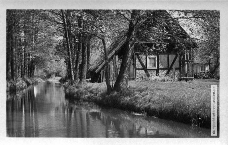 Bauernhaus im idyllischen Spreewald - 1955
