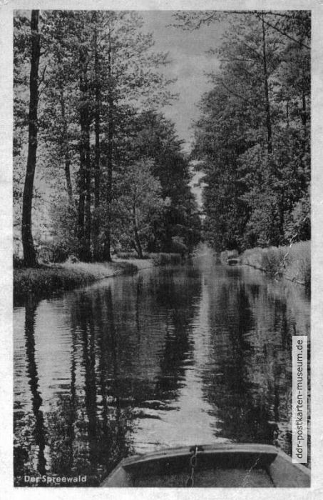 Kanal im Spreewald - 1952