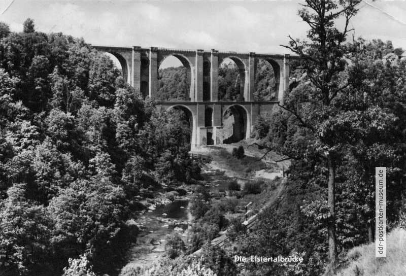Die Elstertalbrücke - 1965