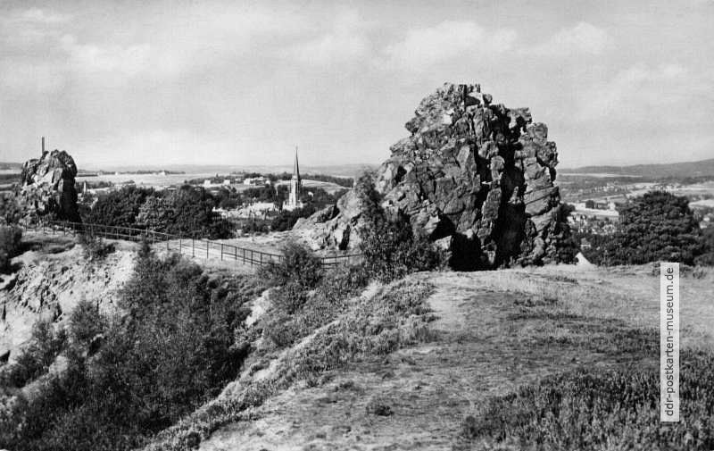 Blick vom Lochstein nach Falkenstein - 1962