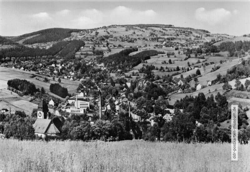 Blick über Klingenthal zum Aschberg - 1979