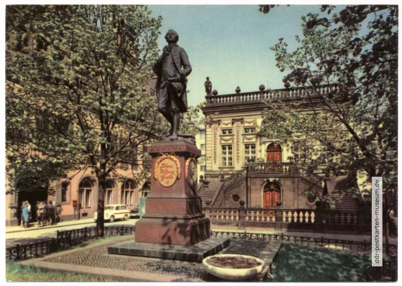 Am Naschmarkt, Goethe-Denkmal und Alte Handelsbörse - 1967