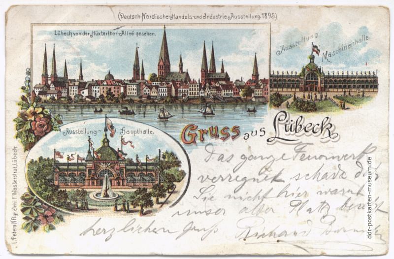 Lübeck, Deutsch-Nordische Industrie- und Handels-Ausstellung - 1895