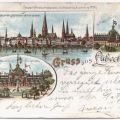 Lübeck, Deutsch-Nordische Industrie- und Handels-Ausstellung - 1895