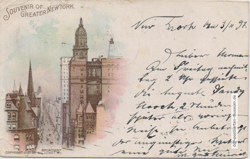 New York, Broadway (USA) - 1897