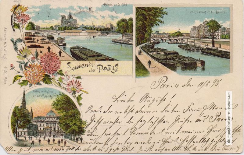 Souvenir von Paris (Frankreich) - 1895