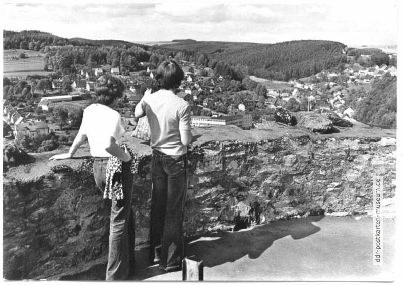 Blick vom Alten Turm auf Lobenstein - 1977