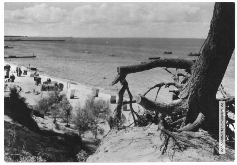 Lubmin, Blick auf den Strand - 1964