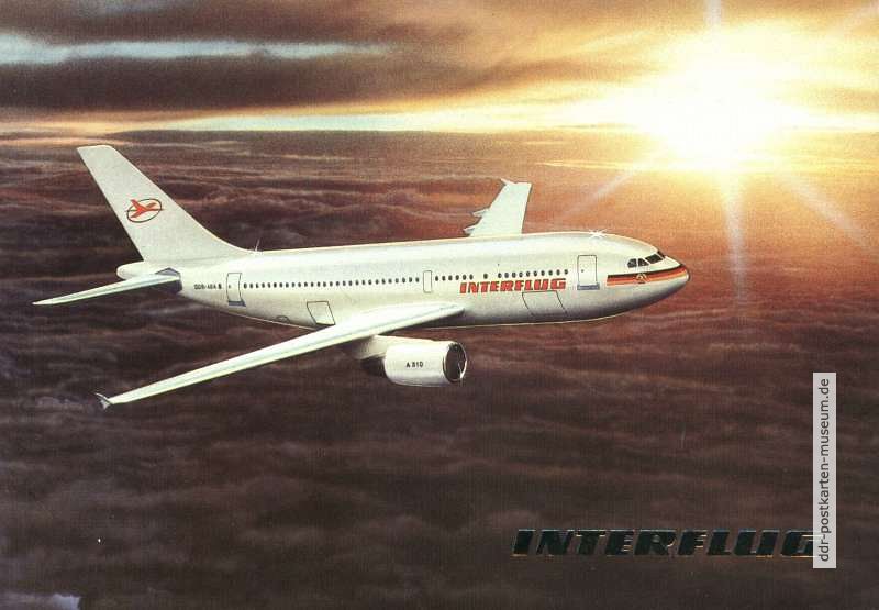 "Airbus A-310", Langstreckenflugzeug der Interflug - 1989