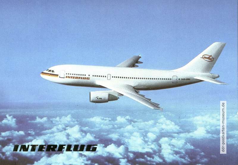 Langstreckenflugzeug "Airbus A 310" DDR-ABA, Flug nach Bangkok - 1990