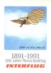 Sonderpostkarte zum Jubiläum "100 Jahre Menschenflug des Otto Lilienthal" - 1990