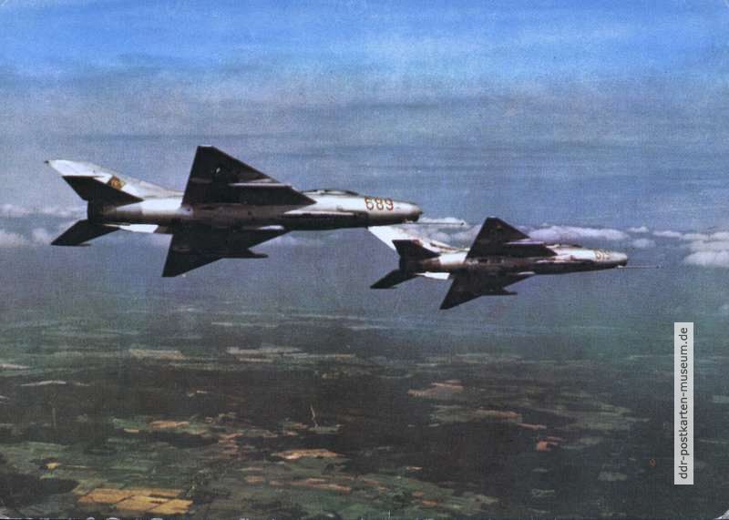 Jagdflugzeuge "Mig" der NVA-Luftstreitkräfte - 1975